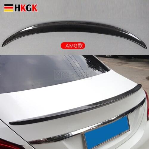 C63 Style Carbon Fiber rear trunk spoiler For Benz C class C180 C250 W205 2Door Coupe 2015-2018 year C205 Car rear wing spoiler