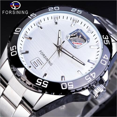 New Mens Fashion Hollow Out Mechanical Automatic Mechanical Watch Steel Strip Waterproof Luminous Mechanical Mens Watch