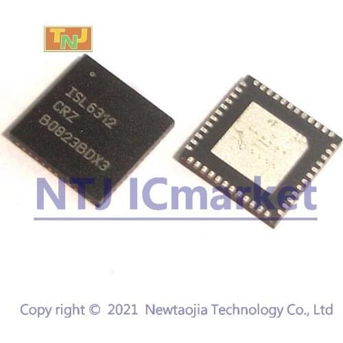 10 PCS ISL6312CRZ QFN48 ISL6312 Four-Phase Buck PWM Controller IC CHIP