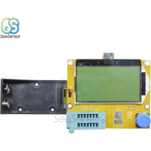 LCD Digital Transistor Tester Meter LCR-T4 Mega328 Backlight Diode Triode Capacitance ESR Meter for MOSFET/JFET/PNP/NPN L/C/R