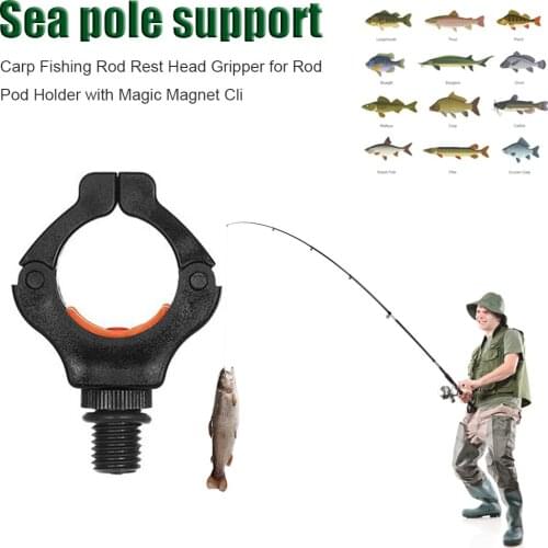 1Pcs Fishing Rod Gripper Pod Holder Outdoor Clips Durable Sticks Accessory Rest Rack Practical Carp Net Stand Fishing Rod Parts