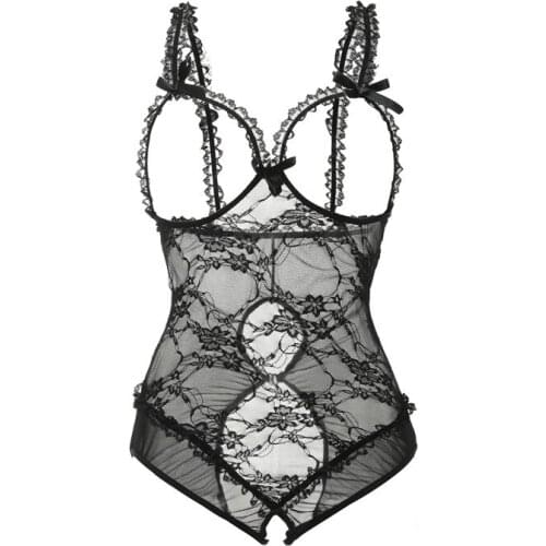 Dropshipping Sexy Lingerie Erotic for Women Sexy S- 6XL Lady Underwear Porn Babydoll Dress Open Bra Crotch Teddy Plus Size