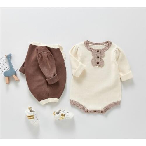 Knitted Baby Clothes Newborn Baby Romper Infant Boys Girls Romper Clothes Baby Jumpsuit For Boy Cotton Todder Romper Overalls