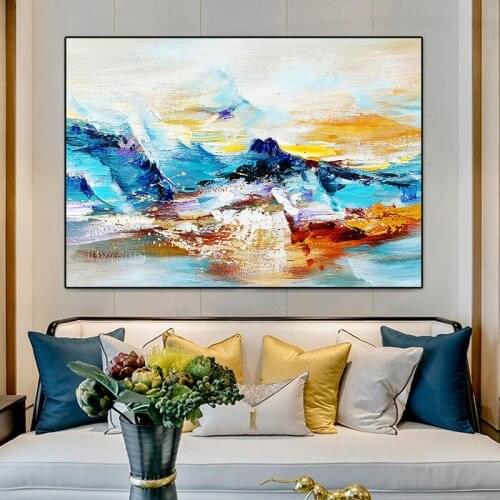 Colorful Summer Home Decor Cuadros Abstractos Modernos Canvas Painting Printed Posters on The Wall No Frame Art Drop Ship Items