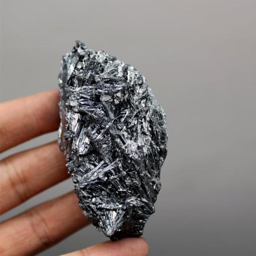 176g Natural rare Stibnite mineral specimen stones and crystals healing crystals quartz gemstones from China free shipping