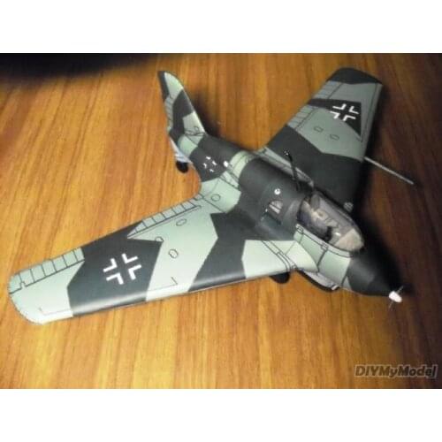DIYMyModeI German Me-163 (comet) high altitude interceptor DIY Handcraft Paper Model KIT Handmade Toy Puzzles Gift Movie props