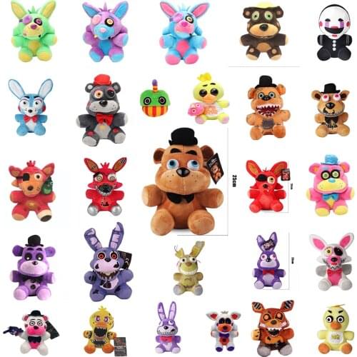 New 18-25CM Five Night At Freddy Toys FNAF Freddy Plush Toy FNAF Nightmare Stuffed Animals Doll Christmas Birthday Gift For Kids