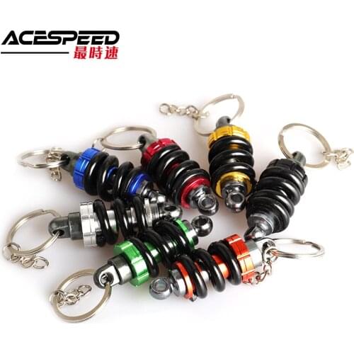 New metal big Shock Absorber Keychain Car AutoTuning Parts Key Chain Shock Absorber JDM NOS keychian