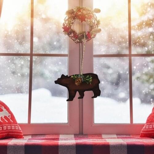 Excellent Workmanship Long Lasting Cute Santa Claus Shape Hanging Decor for Home