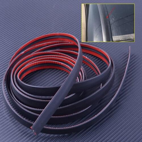 Car Universal 3M 118 inch Door Seal Strip Front Rear Windshield Sunroof Weatherstrip Edge Protector Trim Rubber Anti-Scratch