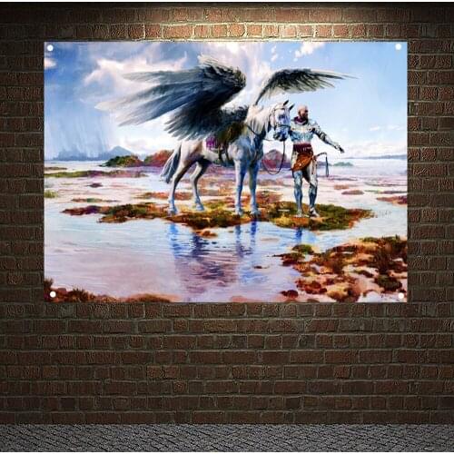 Order of the Temple Banners Flag Wall Art Vintage Crusaders Posters Canvas Painting Knights Templar Armor Wallpaper Home Decor 8