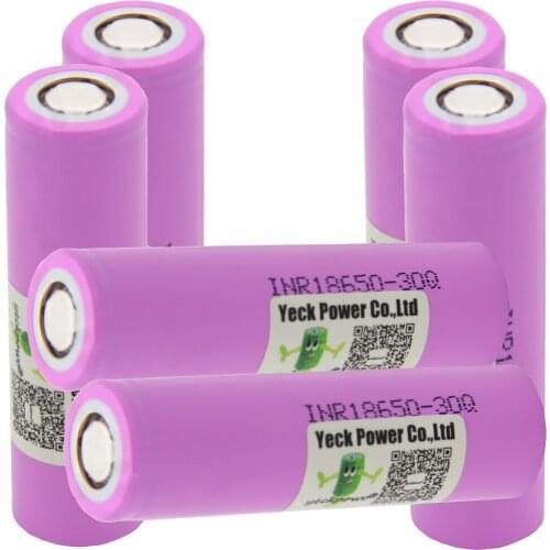Russian Warehouse Fast Delivery INR18650 30Q battery lithium batteries li-ion 30A 10C 3000mah 3.7V / 18650 battery charger