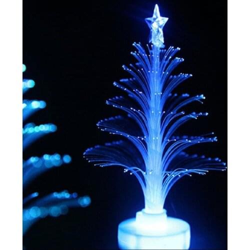 1pcs Christmas Tree Colorful LED Light Auto Discolor Night Light Room Gift Decoration Ornament Home Party Festival Accessories