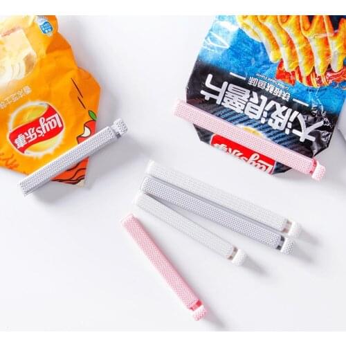 10PCS Plastic Bag Sealing Clip Magnetic Fridge Sticker Large Snack Clip Food Sealing Clip Food Storage Sealer Kitchen Bag Clip