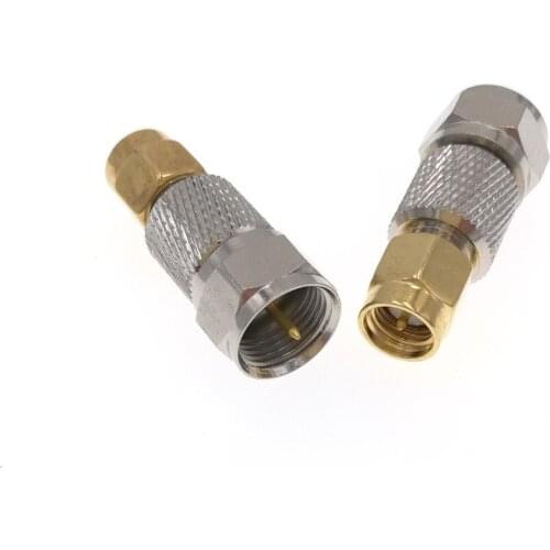 10pcs SMA Male Plug To F Male Plug Straight SMA-F Adapter