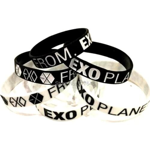 100pcs EXO Plane From Wristband Silicone Bracelets free shipping by ePacket
