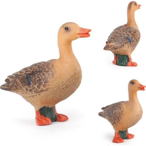 4 Pcs Realistic Poultry Farm Animals Model Miniatures Action Figures Statue Toy