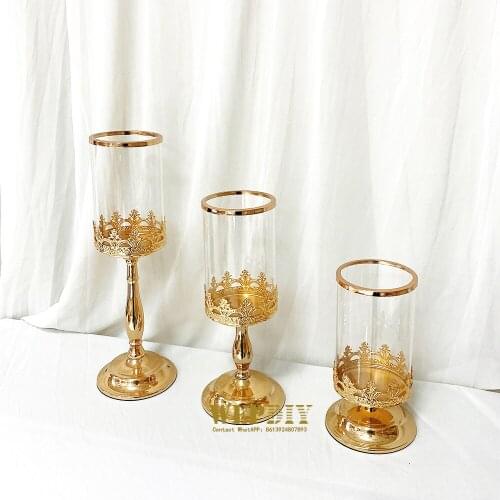 5 sets of European style candlestick Wedding scene candy jar decoration main table decoration candle holder