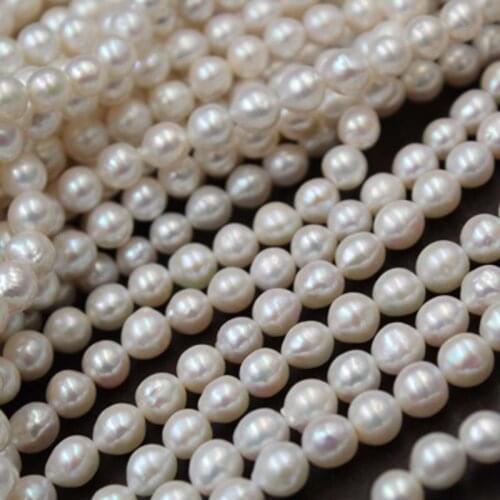 7-8MM 50Pcs/Lot Baroque Bead 100% AA Natural Freshwater Pearl Beads Jewelry Loose Bead