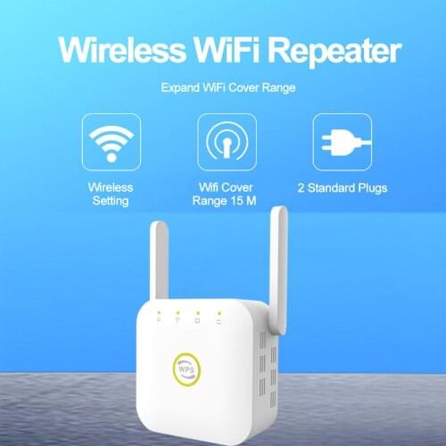 Wireless WiFi Repeater Wi Fi Booster 2.4G Wi-Fi Amplifier 300Mbps Signal WiFi Long Range Extender
