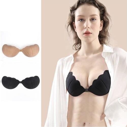 New Pattern Shell Shape Ladies Strapless Bra Push Up Particularly Sexy Bras For Wedding Banquet Reusable Lingerie Accessories