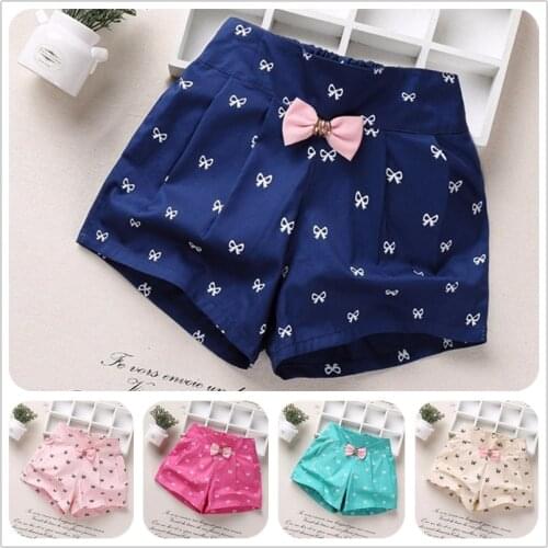 2021 Kids Summer Shorts Bow Princess Shorts for Girls Fashion Girls Shorts Children Pants Girl Short Flower Girls Clothing DS9