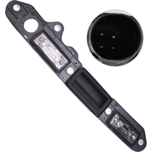 DWCX New Car Rear Tailgate Trunk Lid Handle with License Plate Lamp Light 1TD827574A 1T0827574L for VW Passat Touran Jetta Golf