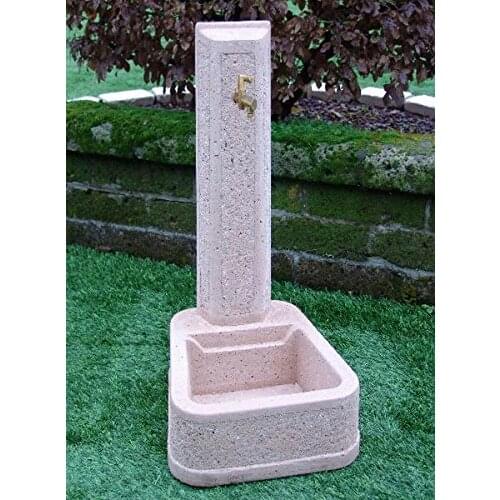 BONFANTE fountains Aachen CM45X51X96H MARTELLINATA nature pinkish with faucet 540 RU2012 and waste 540 RU751