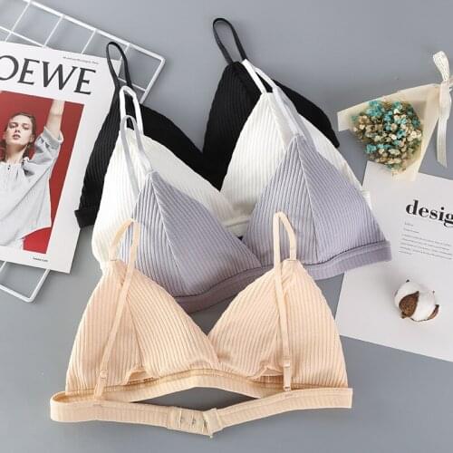 Deep V Seamless Bras For Women Soft Bralette Thin Strap Wireless Push Up Bra Comfort Underwear Ladies Sexy Lingerie biustonosz
