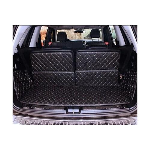 Good! Special trunk mats for Mercedes Benz GLS 400 7seats waterproof boot carpets cargo liner for GLS400
