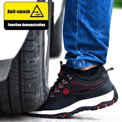 DM23 Safety Work Shoes Spring Autumn Men Casual Shoes New Arrival Ventilation Fashion Sneakers Outdoors Tourism