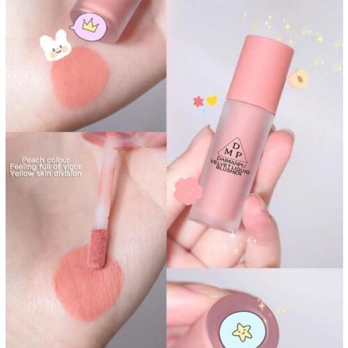 Vienna Rose Matte Velvet Blush Liquid Blush Pallete Face Pigment Cheek Blusher Powder Makeup Contour Shadow Pink Blush TSLM2