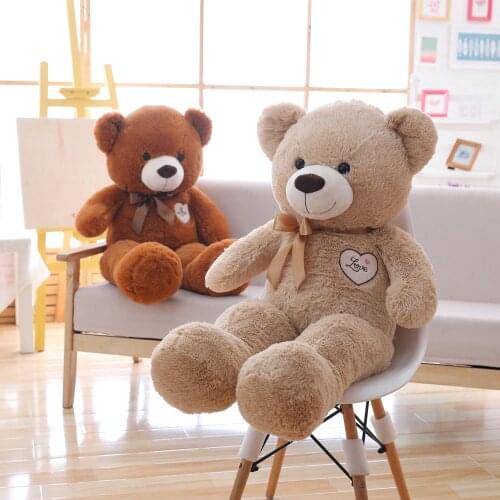 Miaoowa 1pc 90cm Lovely Teddy Bear with Bowknot Plush Toy Soft Animal Bear Toys for Children Stuffed Cartoon Doll for Girls Gift