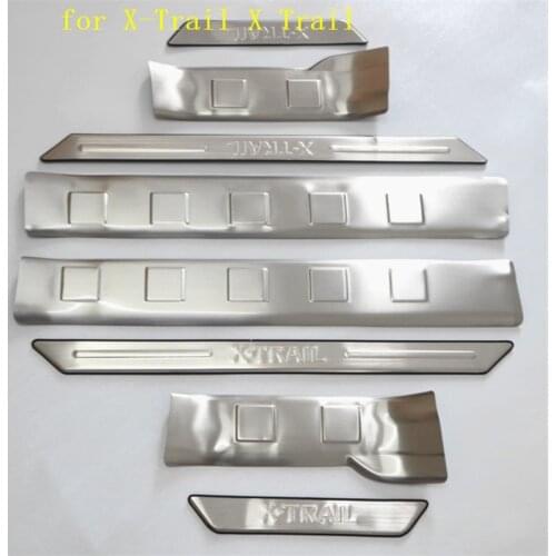 Stainless Steel Internal external Scuff Plate/Door Sill Door Sill for Nissan X-Trail X Trail T31 2008-2013 Car Styling