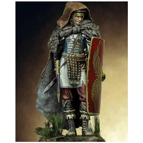 New Unassembled 1/18 90mm ancient Roman stand with hat (WITH BASE ) Resin Figure Unpainted Model Kit