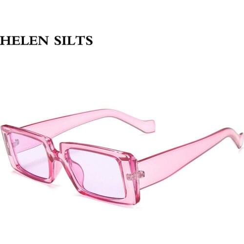 New Fashion Small Square Sunglasses Women Brand Design Classic Plastic Frame Sun Glasses Female Punk Colorful Glasses Men UV400