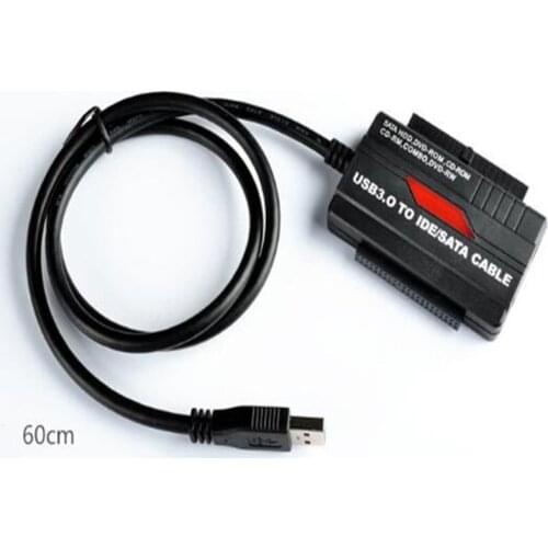 Nuevo disco duro SATA o IDE de 2,5 "/3,5" a USB 3,0/2,0 Cable convertidor adaptador OTB línea de adaptador de unidad externa con