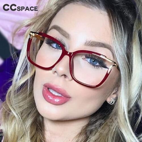 48054 Square Cat Eye Anti-blue Light Ultralight Glasses Frames Men Women Optical Fashion Computer Glasses