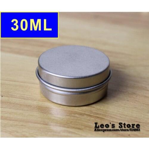 Wholesale 24mmx51mm 50pcs/lot 30ml mat aluminum Jars,cream & cosmetics container,electronic protect,LAJ-08a