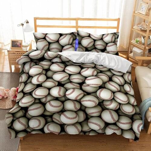 Bedclothes 3D Sports Golf Ball Full Size Bed Set Boy Men Bedding Set Cotton Reactive Printing Bedroom Comforter Set Home Textil