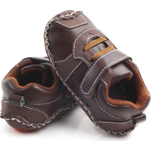 Newborn Baby Boys 0-18M Causal Bow Anti-slip Shoes Plaid Patchwork Soft Sole Sneakers Prewalker