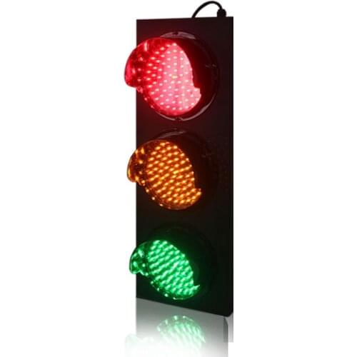 AC85-265V cold-rolled plate mini 200mm red green yellow LED signal traffic light