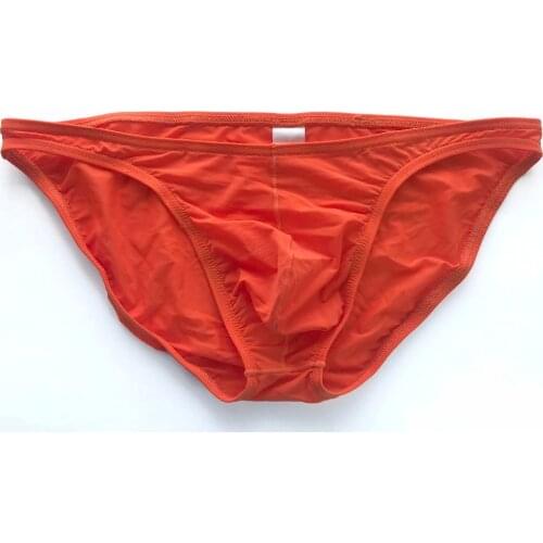 T1903 Sexy Bikini Thin Soft Jersey Nylon Spandex Low Rise Smooth stretchy Silky Soft Underwear nylon spand