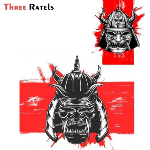 Three Ratels A89 15cm Car Stickers Samurai Japanese Culture Styling Personality Decals Suitable For JDM VAN RV Wrap