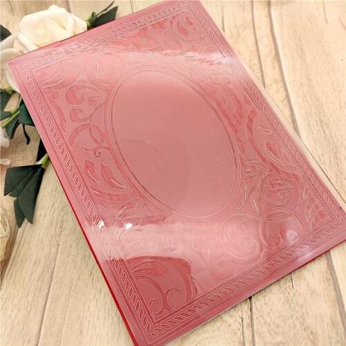 12.2*18CM Easter Magic Mirror Plastic Pine Template Craft Card Making Paper Card Album Wedding Decoration Embossing Folders