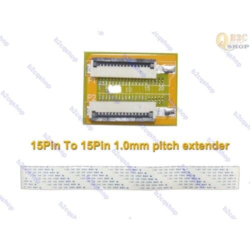 15Pin to 15Pin ZIF 1.0mm pitch connector adapter extension flat FFC FPC cable extender