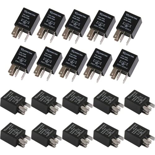 20pcs Car Truck Auto Automotive DC 12V 20A/30A AMP SPDT Relay Relays 5 Pin 5P +4 Pin 4P