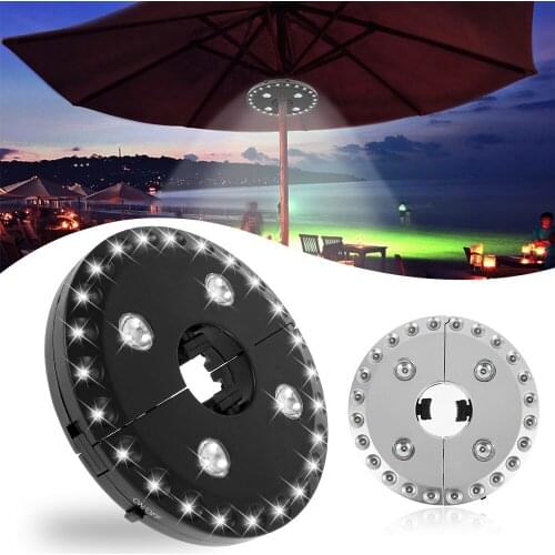 28 LED Patio Umbrella Night Light Outdoor Wireless Parasol Cordless Hanging Camping Emergency Lamp 3 Brightness Modes Dimming