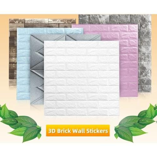 3d Imitation Brick Wall Sticker Waterproof Self Adhesive Wall Paper for Bedroom Living Room Kitchen Tv Backdrop Decoration