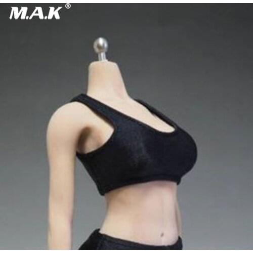 1:6 Female Clothes Accessory Black Vest Swimsuit Model Bra Corset for 12 Inches Large Breast Action Figure Body